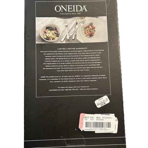 4 PC. Oneida MODA Stainless Steel Flatware Dinner Knife Set of 4 NEW!!! - Picture 2 of 3